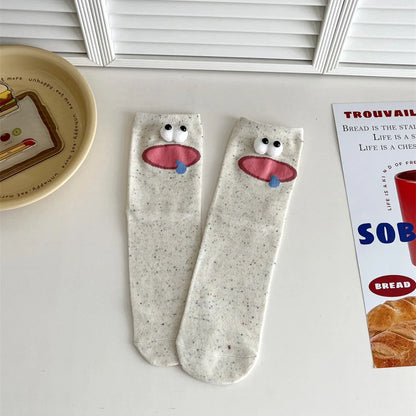 Nosso "Peek-a-Boo" Expression Socks (1-Pair Set)