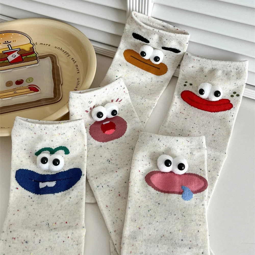 Nosso "Peek-a-Boo" Expression Socks (1-Pair Set)