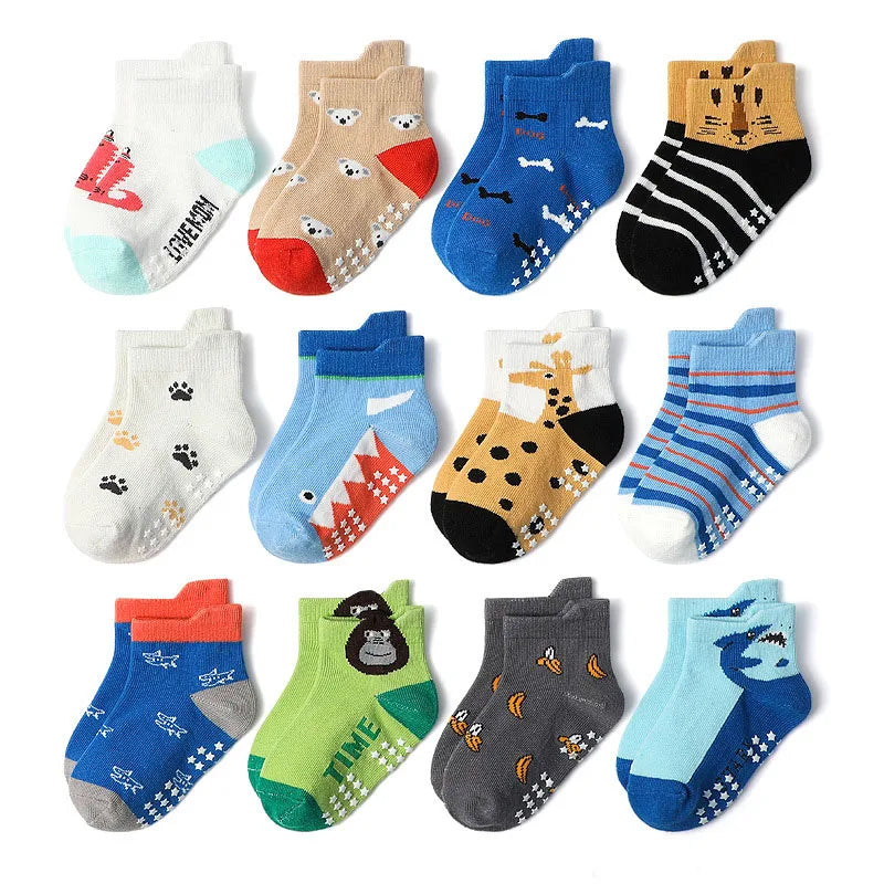 Nosso "Nursery Pals" Non-Slip Sock Set (6 Pairs)