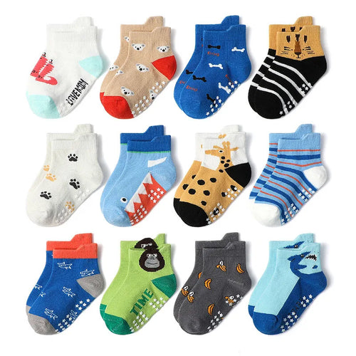 Nosso "Nursery Pals" Non-Slip Sock Set (6 Pairs)