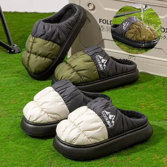 Nosso "Puff-Tech" Waterproof Down Slides