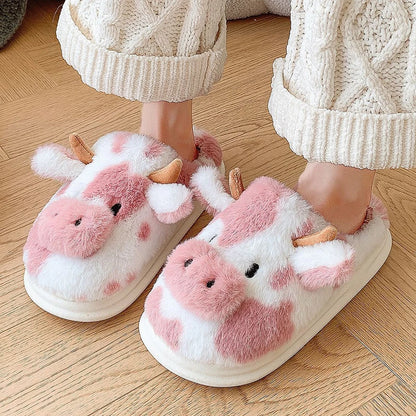 Nosso "Meadow-Moo" Plush Character Slippers