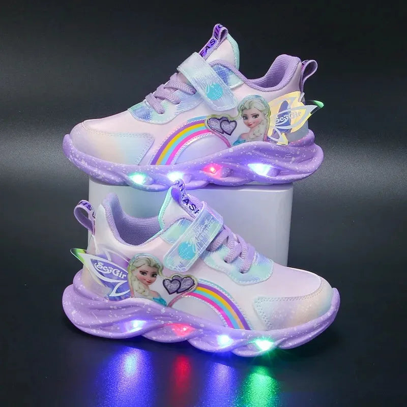 Nosso "Royal Glow" Elsa Light-Up Sneakers