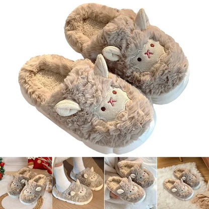 Nosso "Cloud-Sheep" Whimsical Plush Slippers