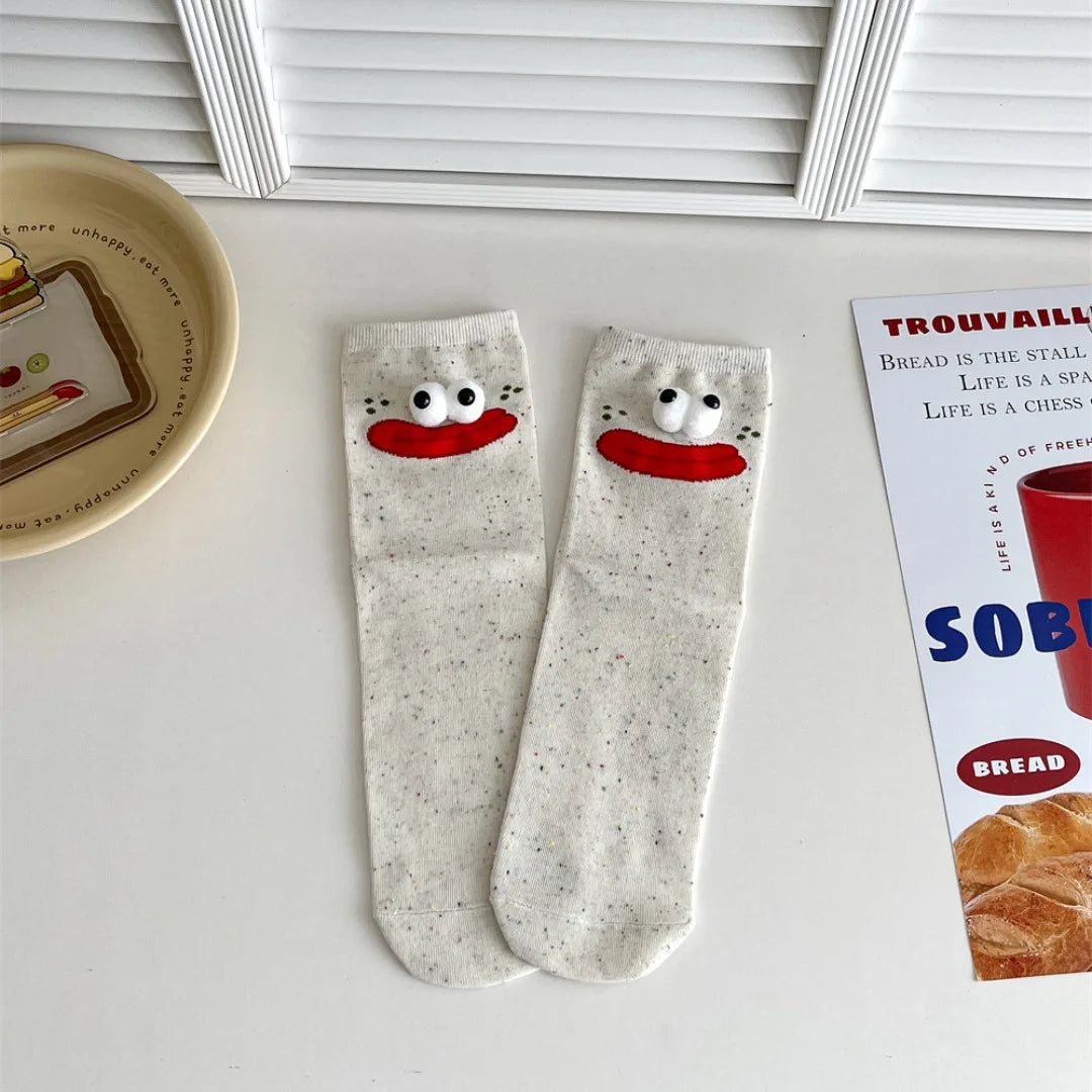 Nosso "Peek-a-Boo" Expression Socks (1-Pair Set)