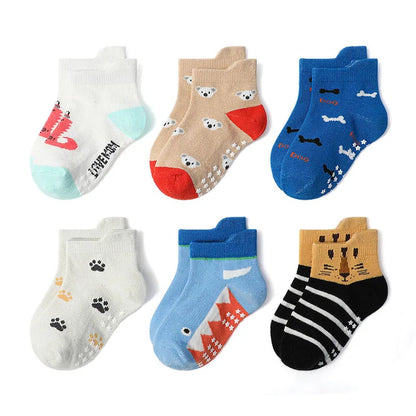 Nosso "Nursery Pals" Non-Slip Sock Set (6 Pairs)