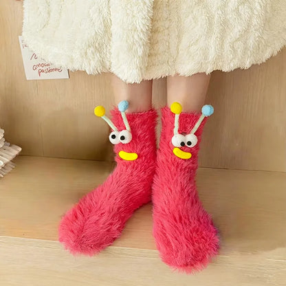 Nosso "Googly Eye" Fleece Socks