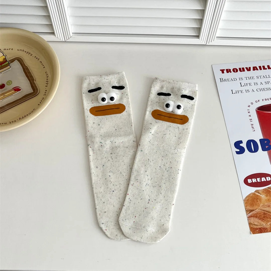 Nosso "Peek-a-Boo" Expression Socks (1-Pair Set)