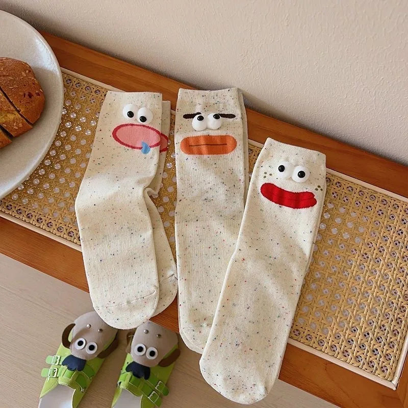 Nosso "Peek-a-Boo" Expression Socks (1-Pair Set)