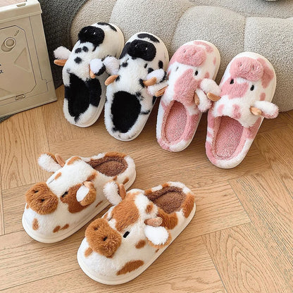 Nosso "Meadow-Moo" Plush Character Slippers